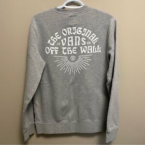 Vans Off The Wall Gray Crewneck Sweatshirt Men’s Small